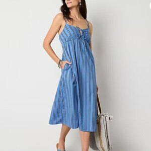 Blue Striped Sundress
